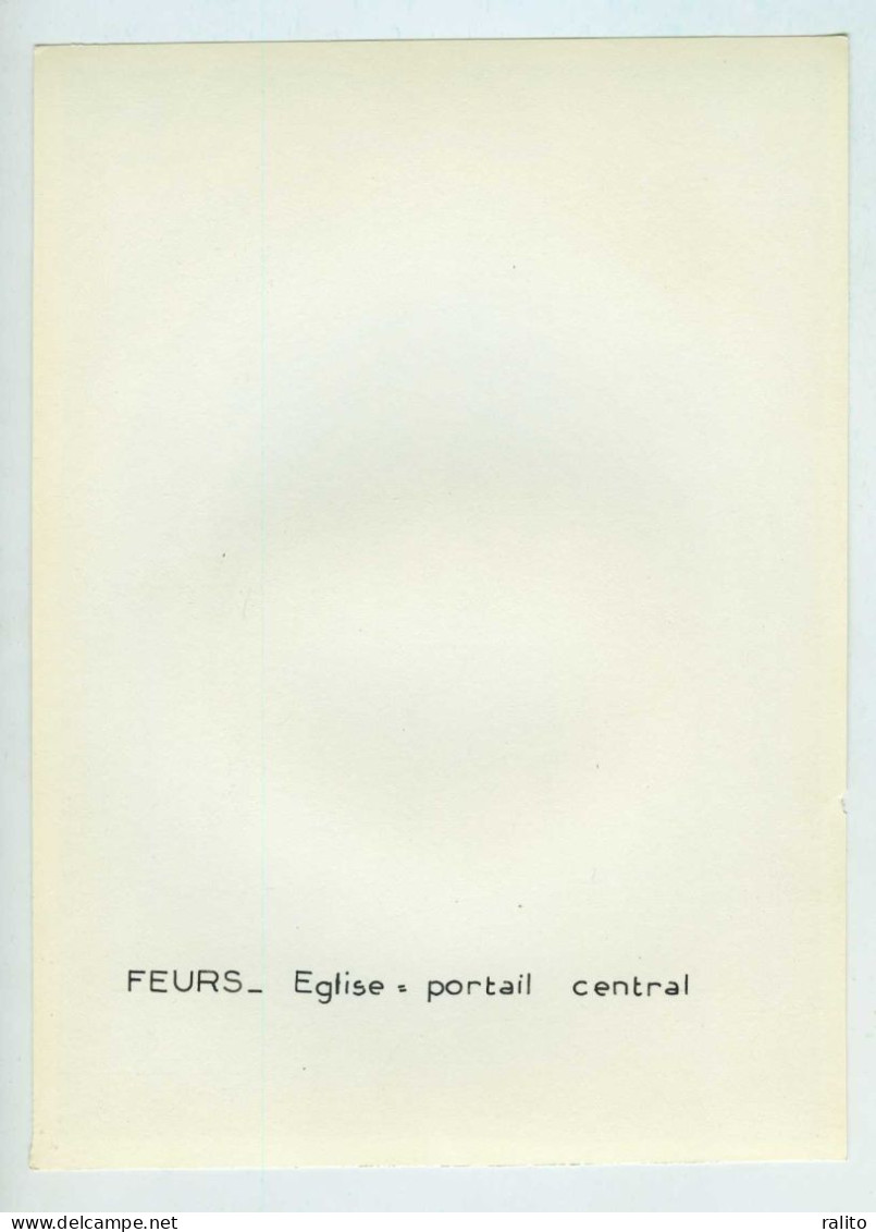 FEURS Vers 1960 église Photo 20 X 14 Cm LOIRE Portes - Orte