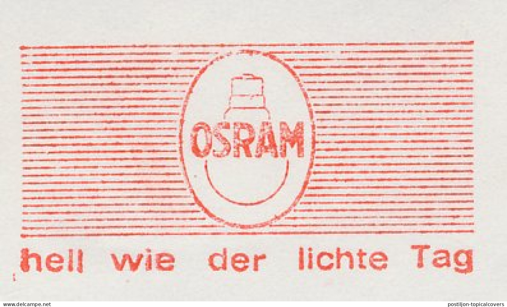 Meter Cut Germany 1978 Light Bulb - Osram - Electricité