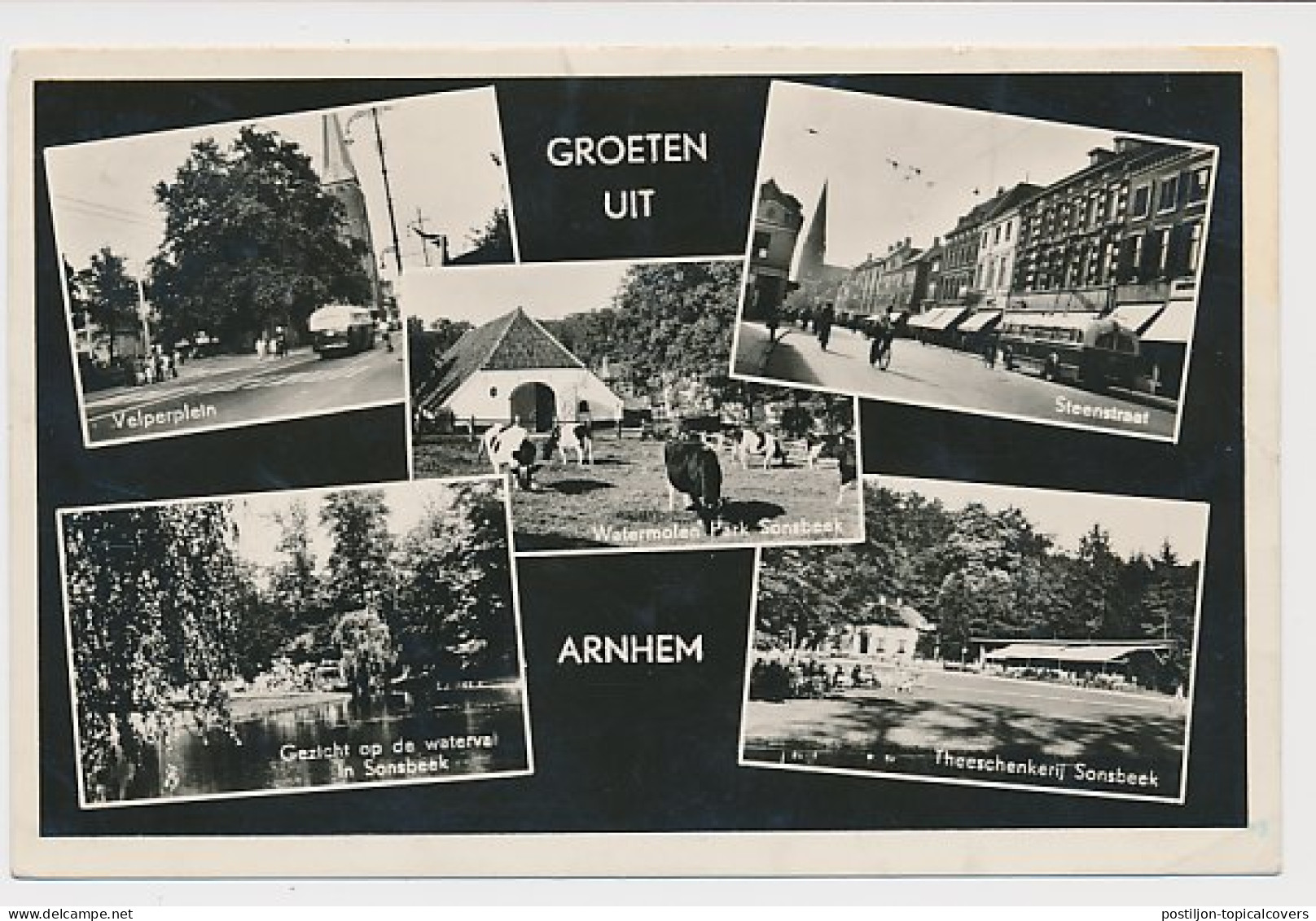 Treinblokstempel : Arnhem - Utrecht G 1955 - Unclassified