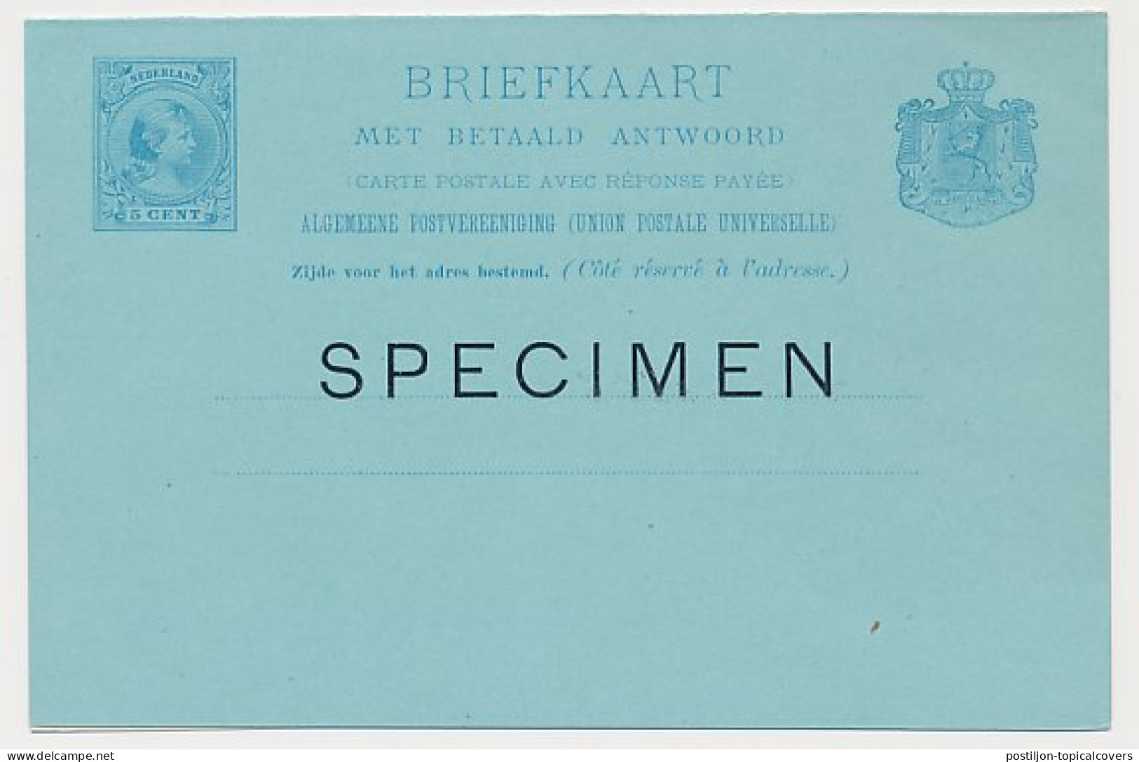 Briefkaart G. 30 - SPECIMEN - Entiers Postaux