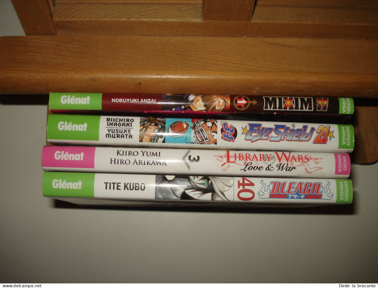 C56(17) / Lot 4 Mangas NEUF -  Library Wars - Bleach - Mixim 11 - Eye Shield 21 - Manga [franse Uitgave]