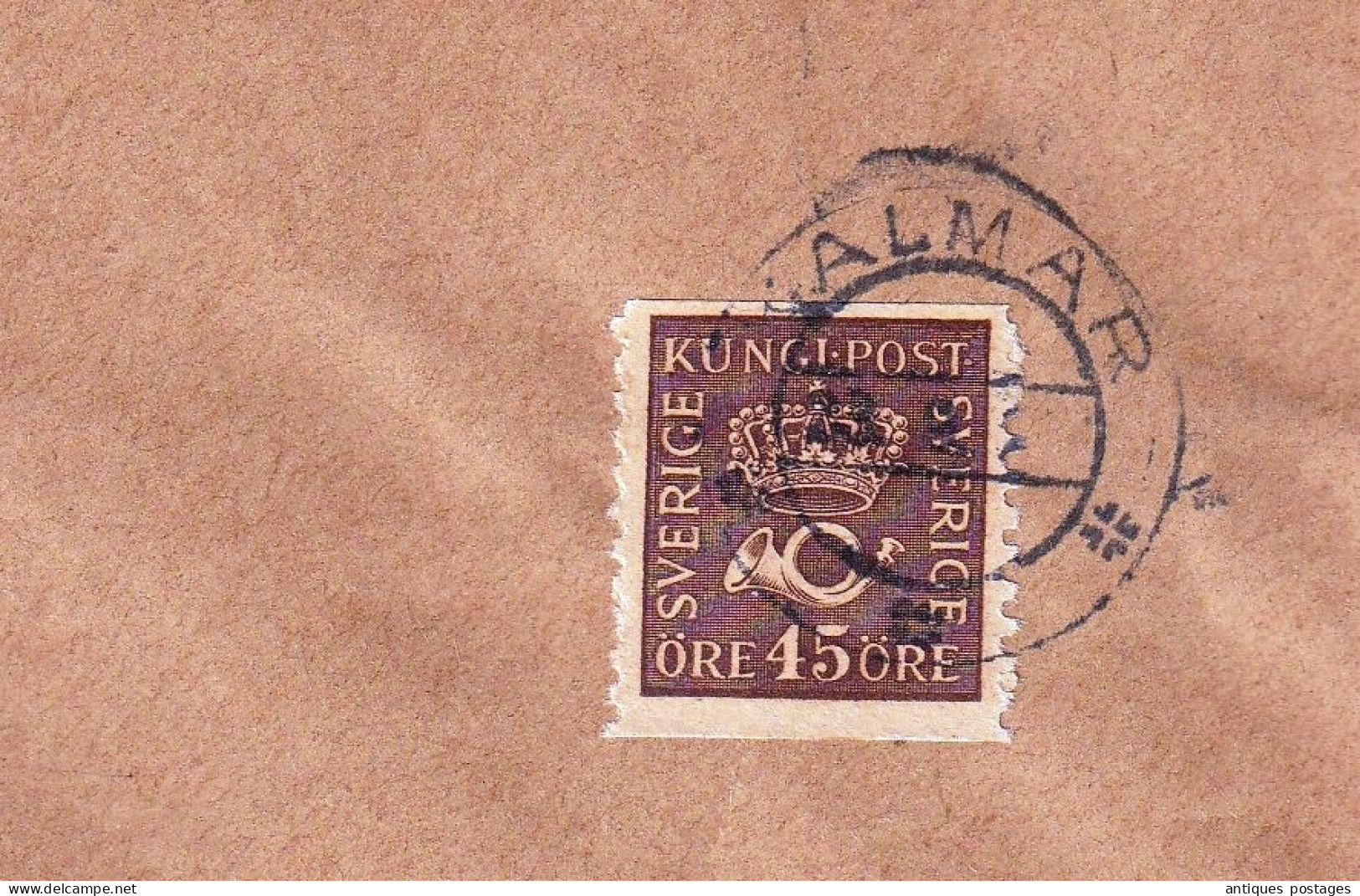 Sweden Kalmar Registered Sig. Levin Lager Av Manufactur Och Korta Varor Zürich Switzerland Josef Gärtner - Storia Postale