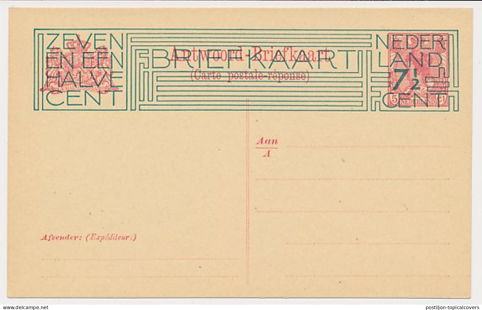 Briefkaart G. 201 B - Postal Stationery