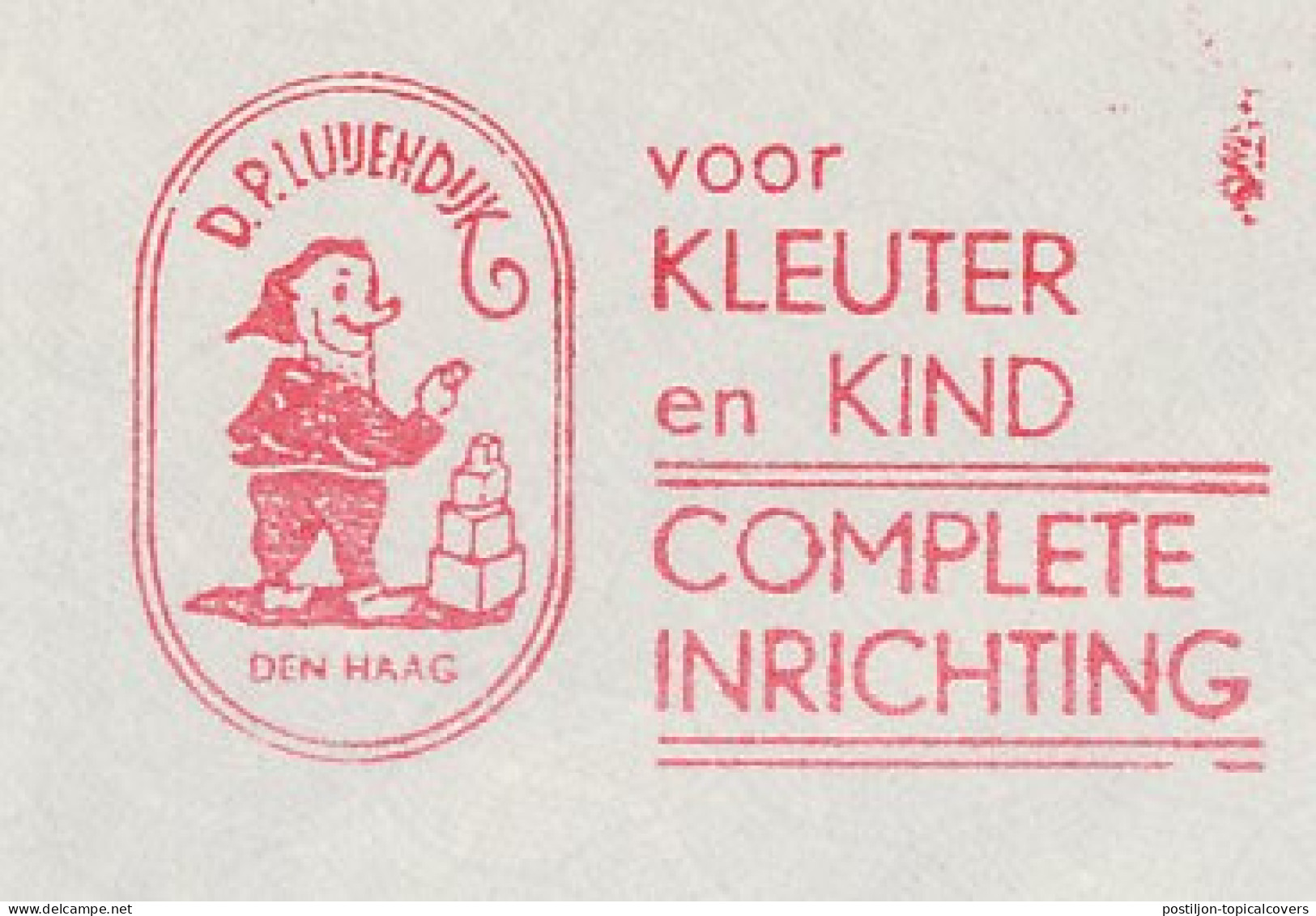 Meter Cover Netherlands 1965 Gnome - Toys - Block Tower - Autres & Non Classés