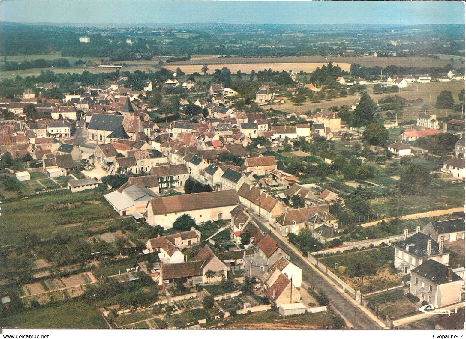 CONDE-sur-HUISNE (61) Vue Générale Aérienne  CPSM GF - Andere & Zonder Classificatie