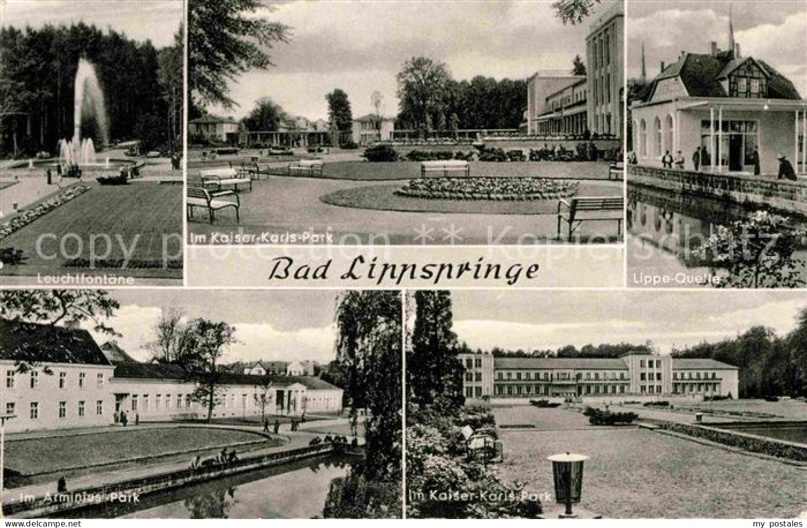 72842248 Lippspringe Bad Leuchtfontaene Kaiser Karls Park Lippe Quelle Arminiusp - Bad Lippspringe