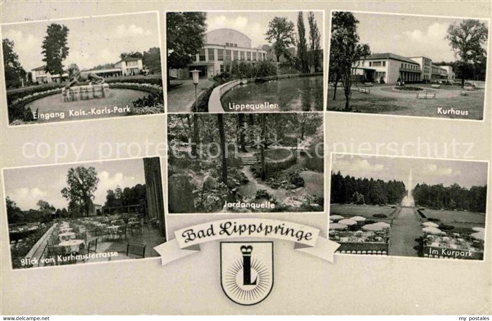 72842247 Lippspringe Bad Kaiser Karls Park Lippequelle Kurhaus Kurpark Jordanque - Bad Lippspringe