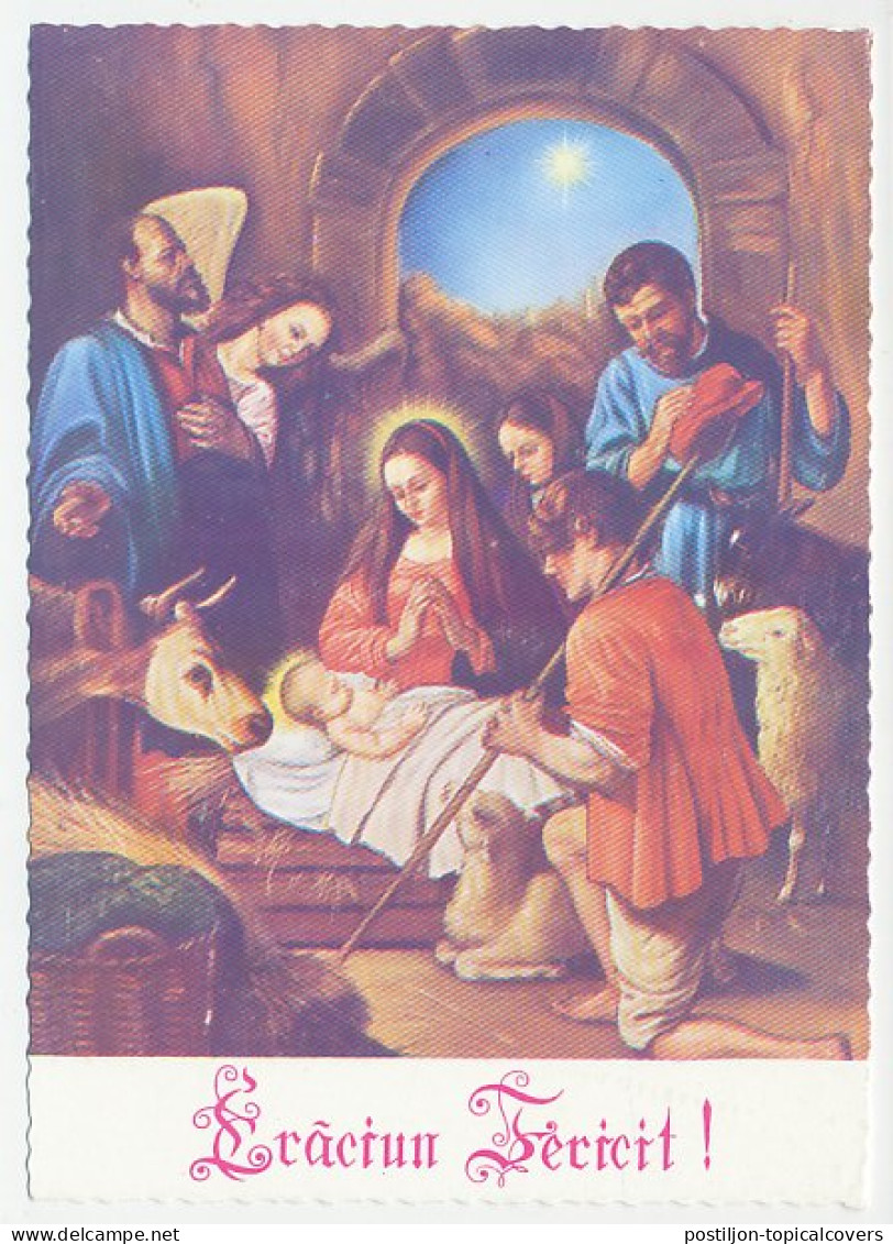 Postal Stationery Romania 1990 Birth Of Jesus Christ  - Noël