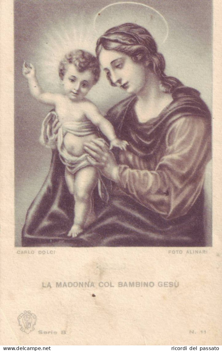 Santino La Madonna Col Bambino Gesu' - Images Religieuses