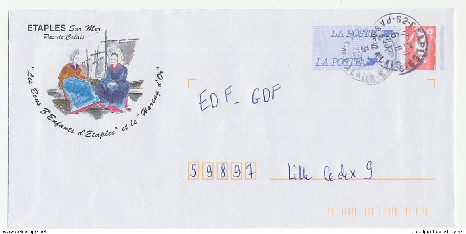 Postal Stationery / PAP France 2002 Fish - Herring - Lace - Fishes