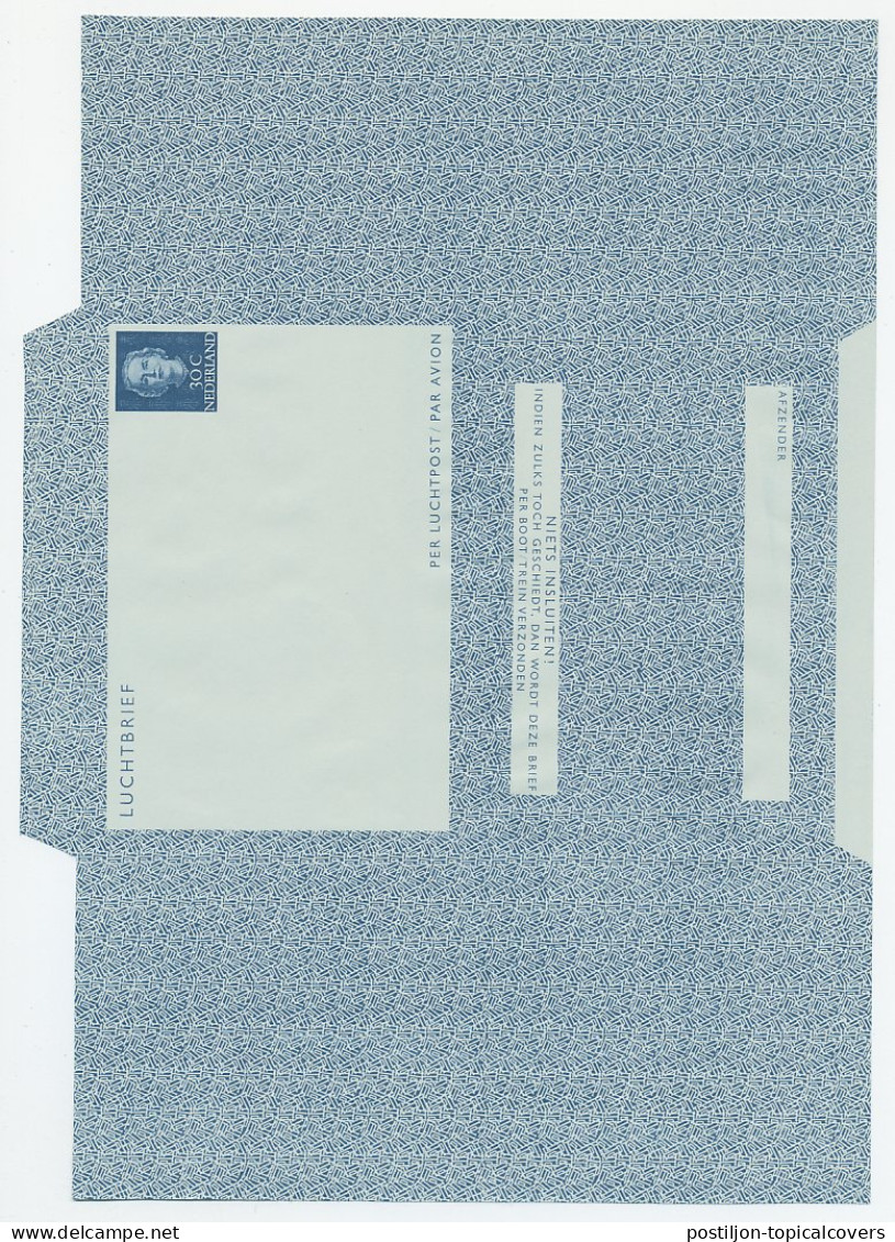 Luchtpostblad G. 3 Particulier Bedrukt - Plano = Ongevouwen - Postal Stationery