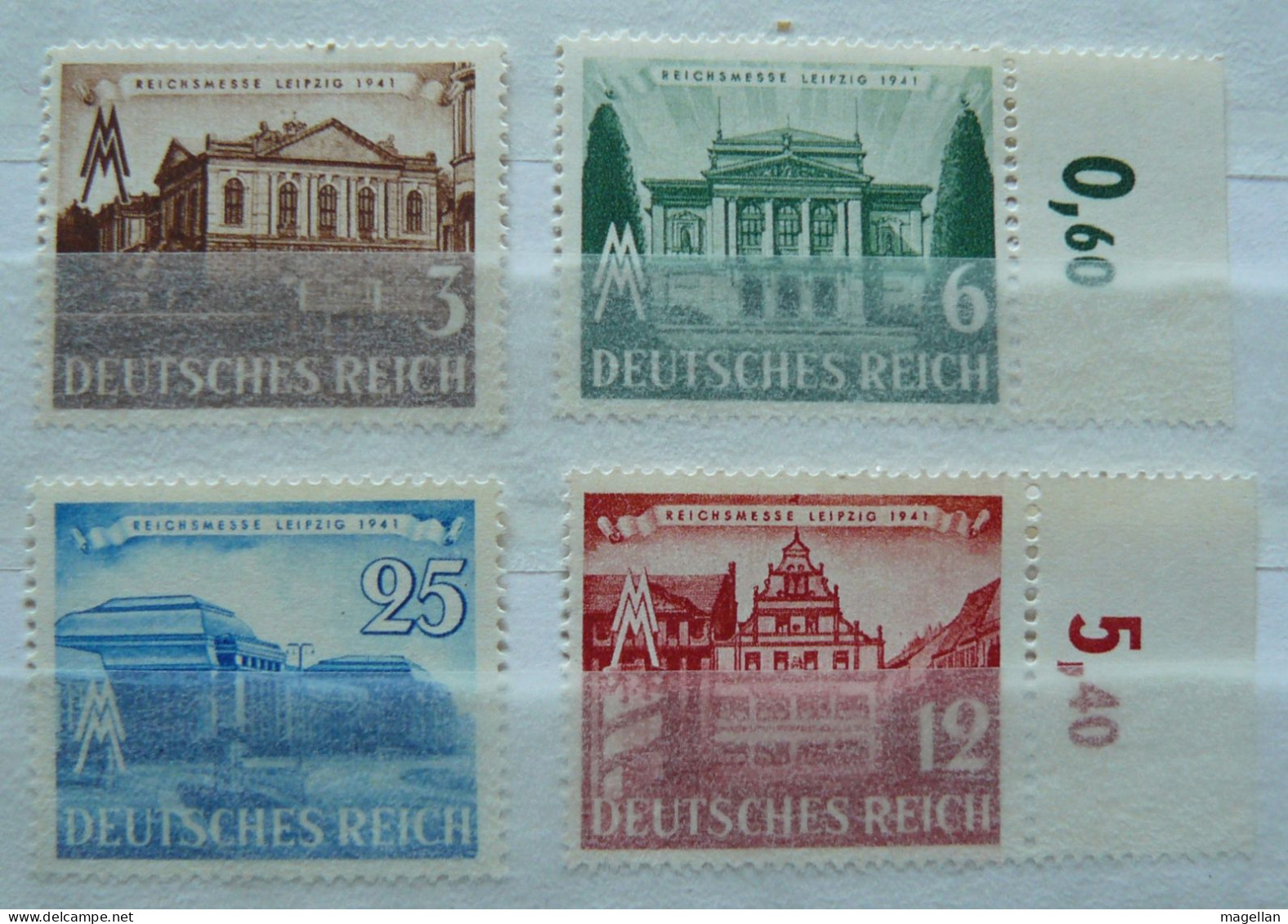 Allemagne - III Reich - Mi. 764/767 - Yv. 688/691 Neufs ** (MNH) - Unused Stamps