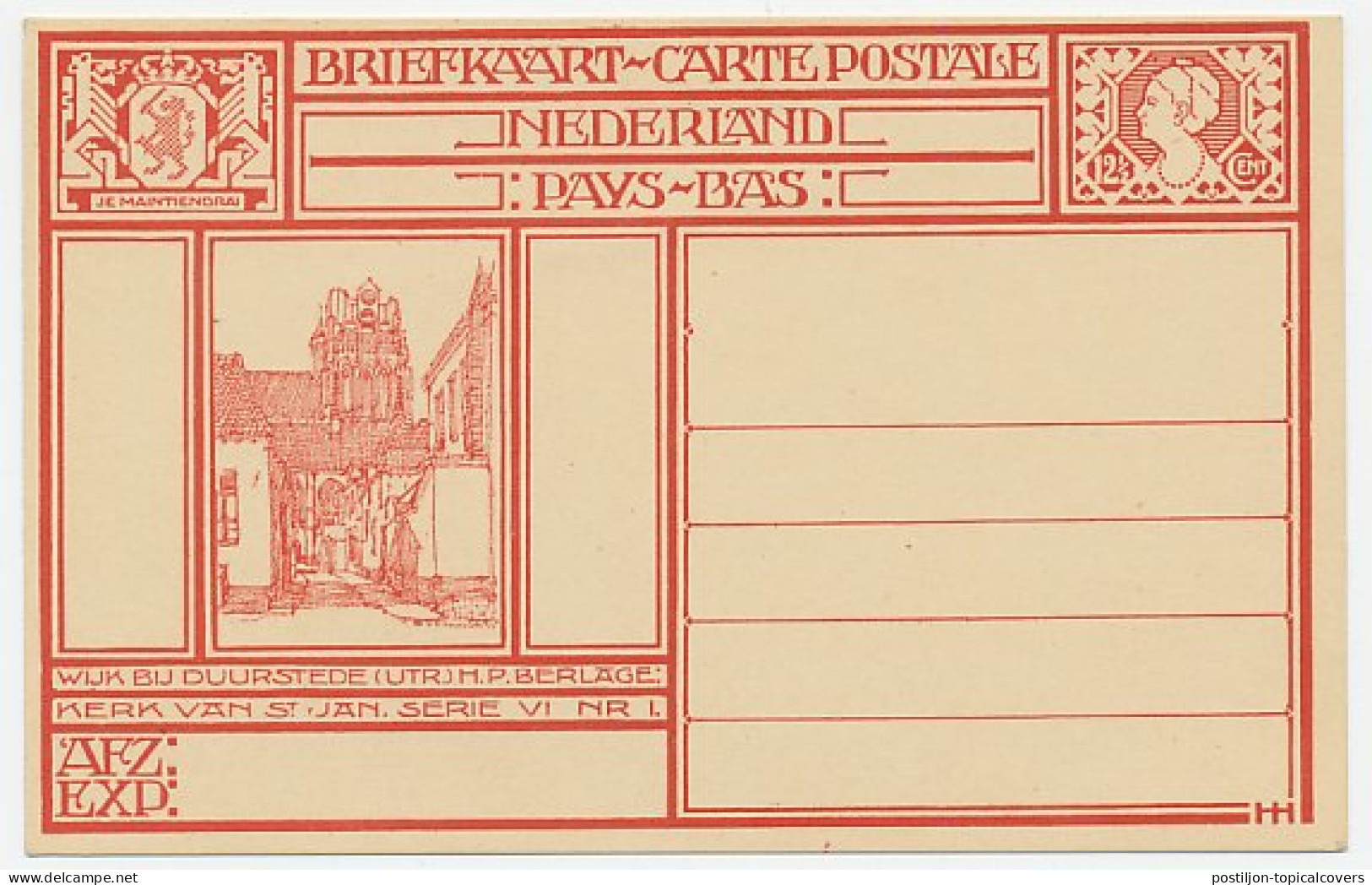 Briefkaart G. 199 I - Postal Stationery