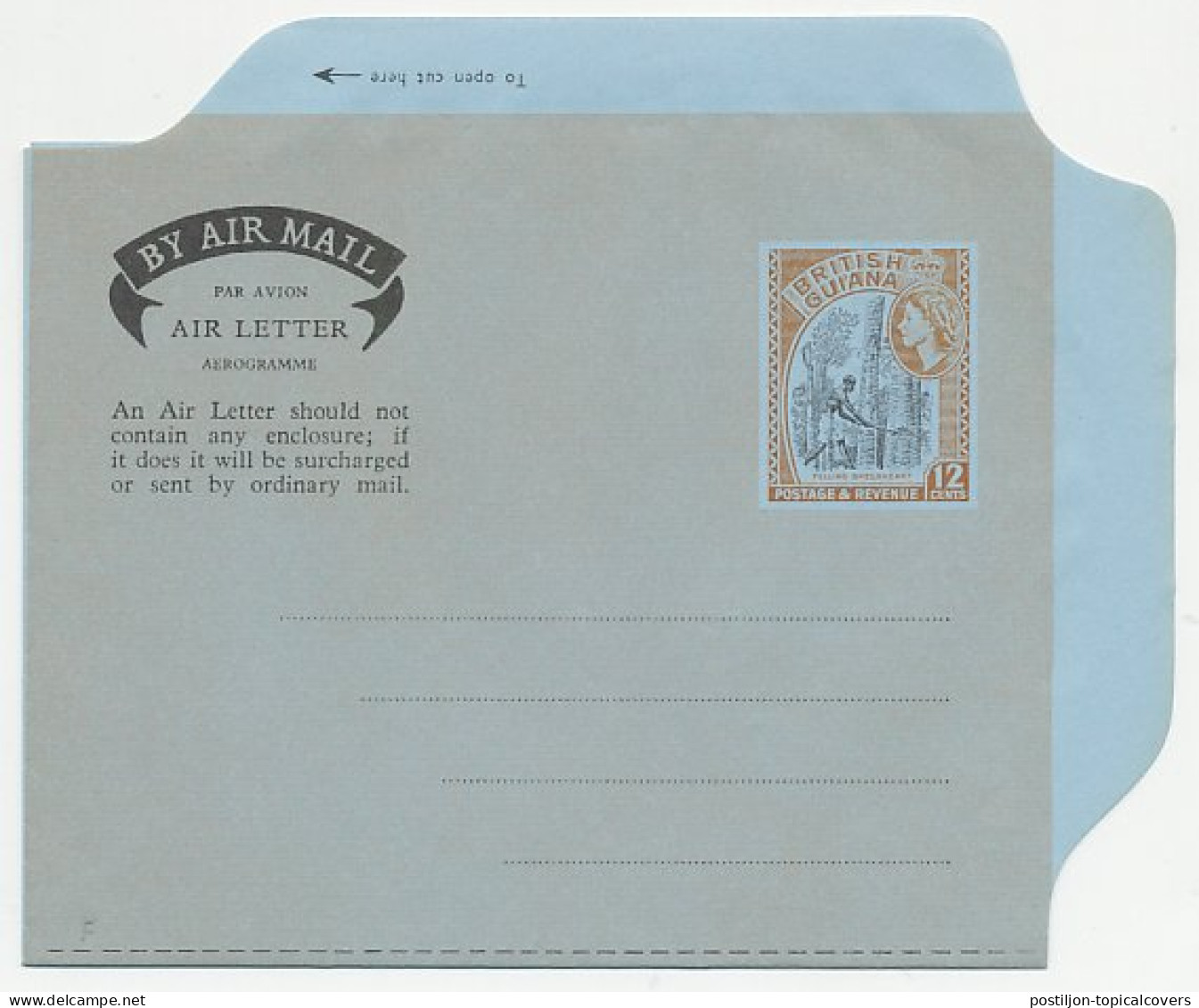 Postal Stationery British Guiana Waterfall - Kaieteur - Sin Clasificación