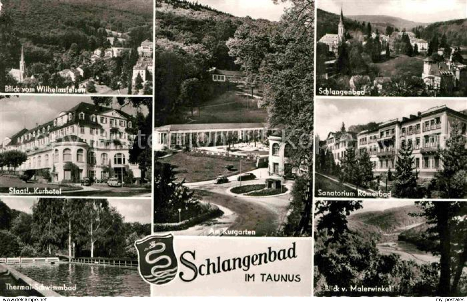 72842183 Schlangenbad Taunus Roemerbad Schwimmbad Kurhotel Schlangenbad - Sonstige & Ohne Zuordnung