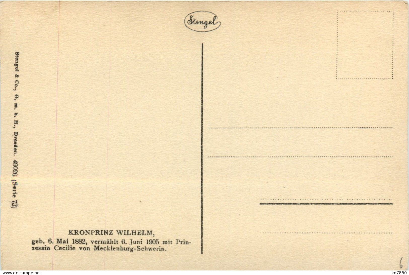 Unser Kronprinz Wilhelm - Royal Families