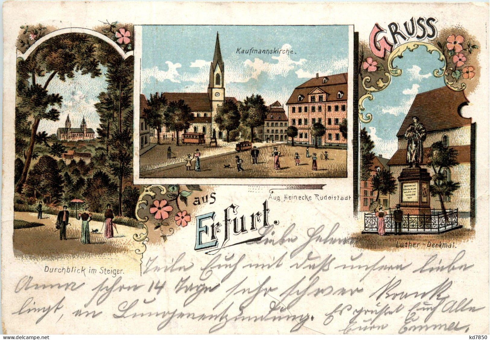 Gruss Aus Erfurt - Litho - Erfurt