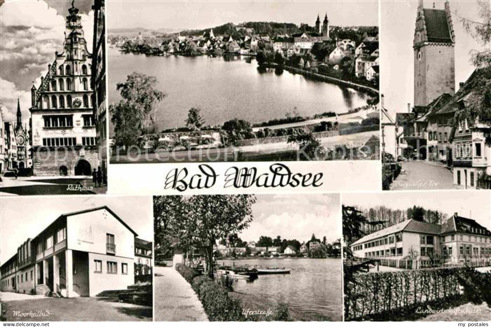 72842174 Bad Waldsee Rathaus Moorheilbad Uferstrasse Landwirtschaftsschule Bad W - Bad Waldsee