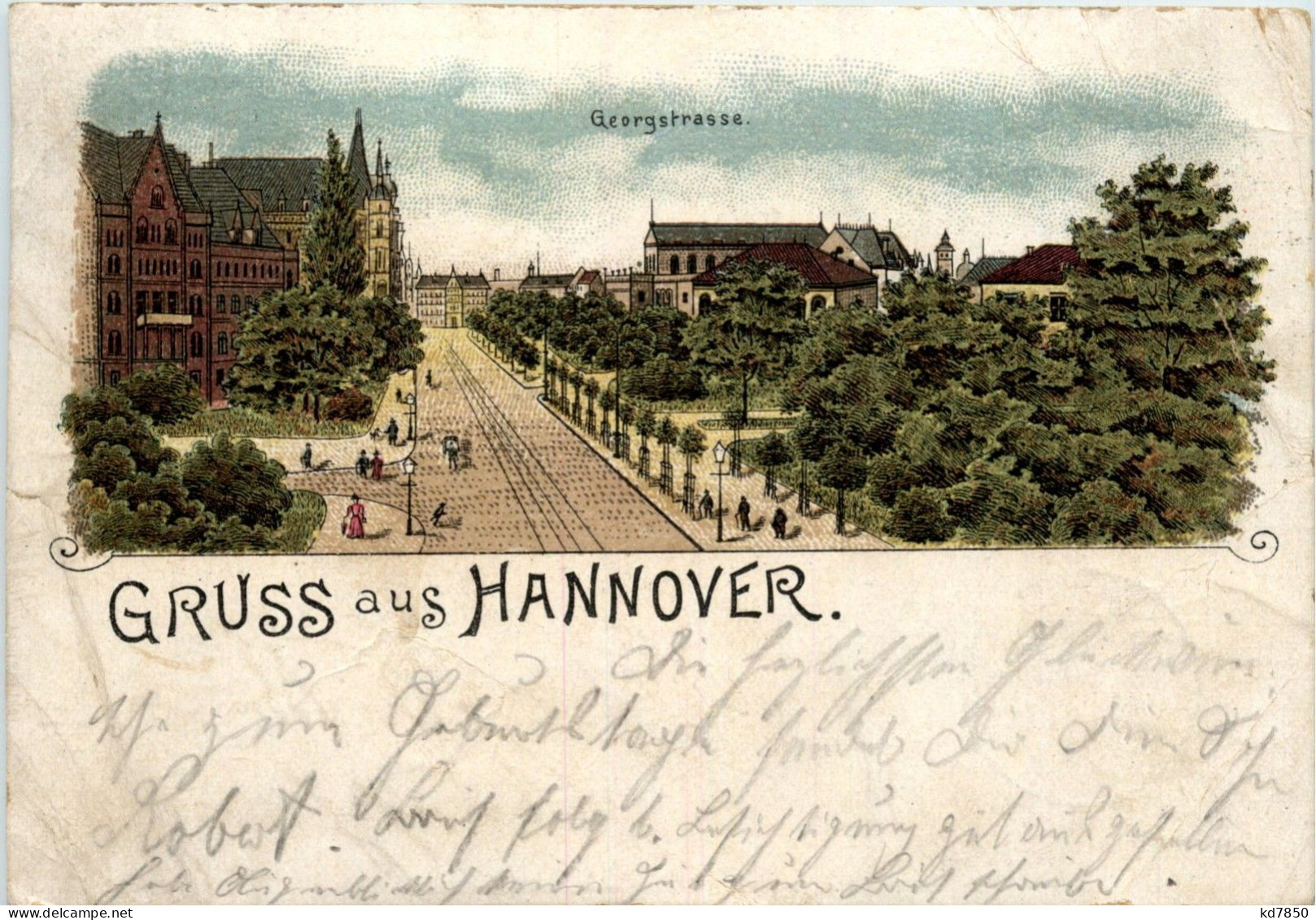 Gruss Aus Hannover - Litho - Hannover