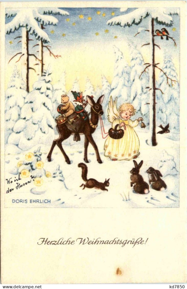 Weihnachten - Kinder Sign. Doris Ehrlich - Sonstige & Ohne Zuordnung