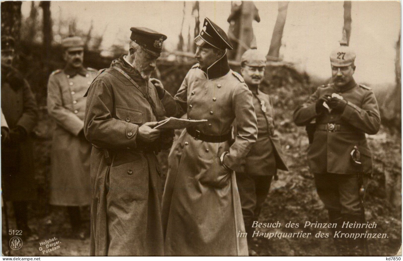 Besuch Des Prinzen Heinrich Im Hauptquartier Des Kronprinzen - Königshäuser