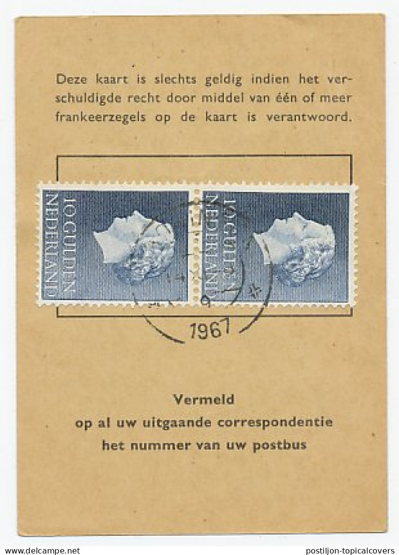 Em. Juliana Postbuskaartje Groningen 1967 - Zonder Classificatie