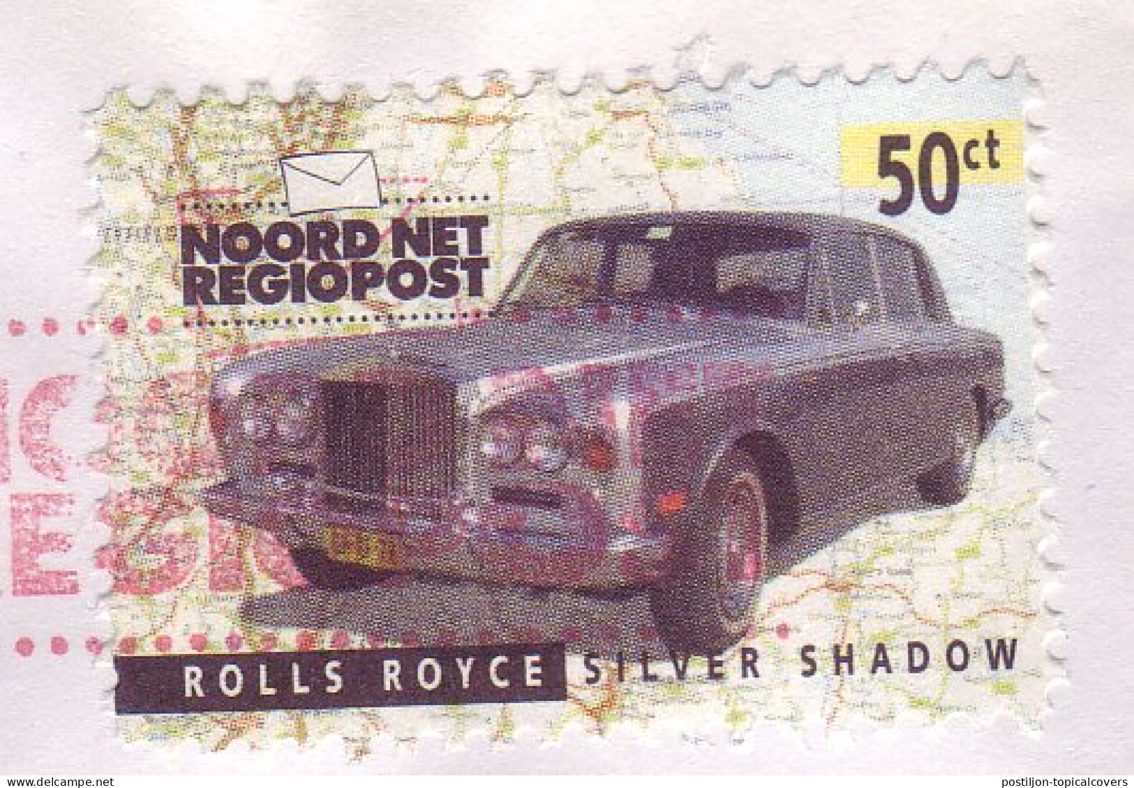 Cover City Mail Netherlands 1998 Car - Rolls Royce - Silver Shadow - Coches
