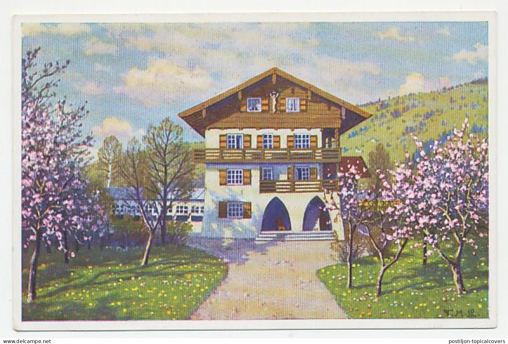 Postal Stationery Germany House Alois Lang - The Christus Of The Passion Play - Autres & Non Classés