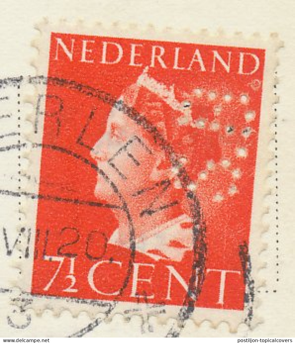 Perfin Verhoeven 680 - S.B. - Heerlen 1947 - Unclassified