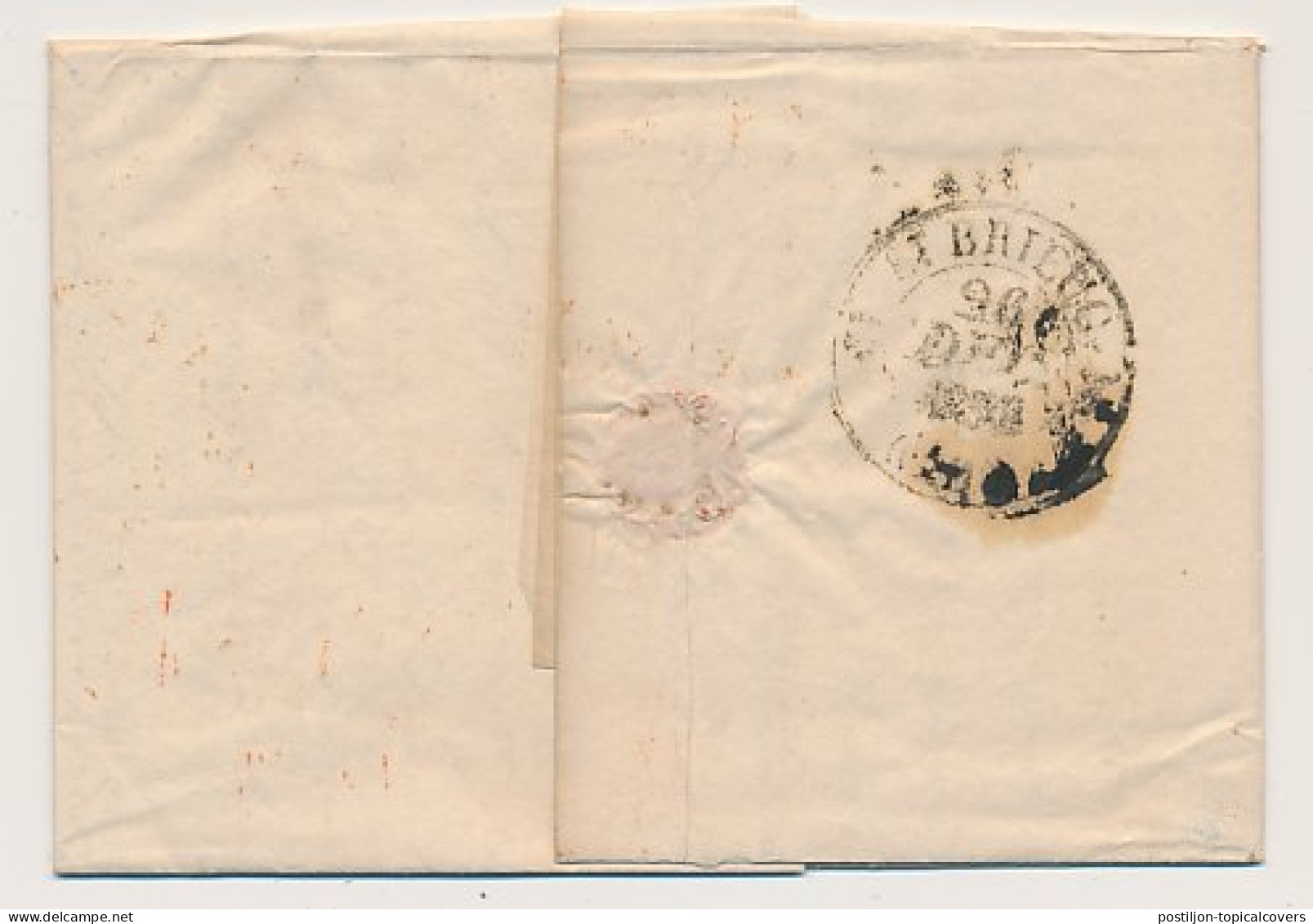 Rotterdam - Saint Brieuc Frankrijk 1833 - L.P.B.4.R - ...-1852 Prephilately