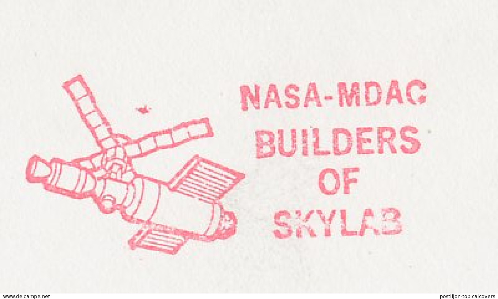 Meter Cover USA 1973 Skylab - NASA - MDAC Huntington - Astronomie
