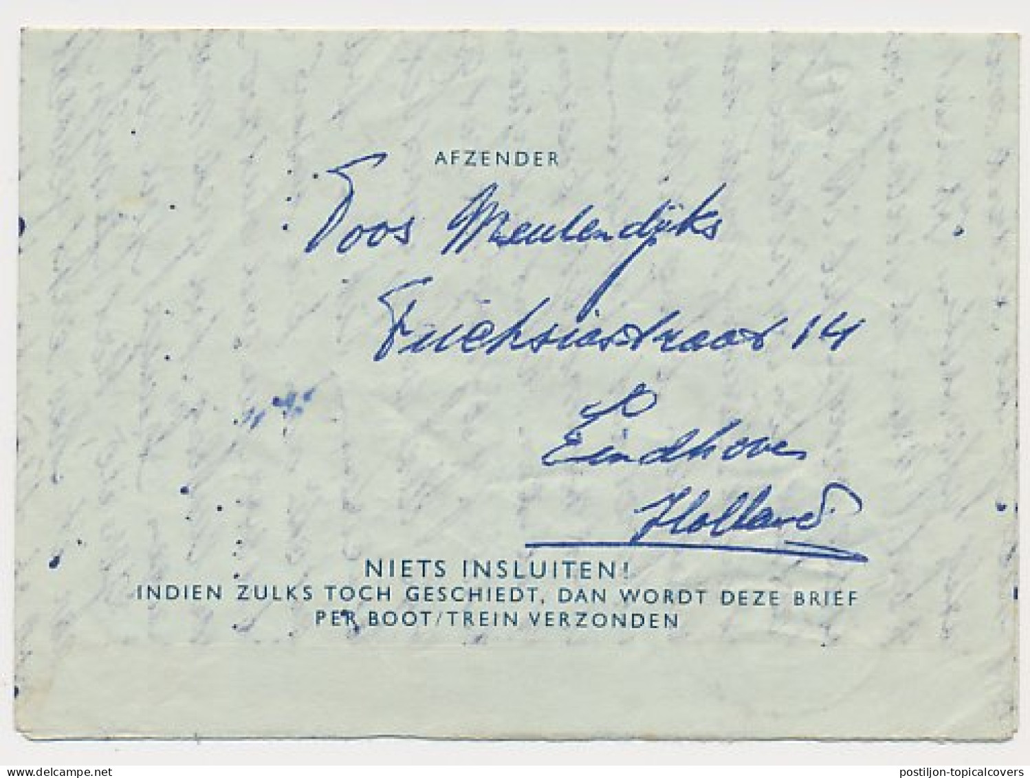 Luchtpostblad G. 6 Eindhoven - Ringwood Australie 1953 - Postal Stationery