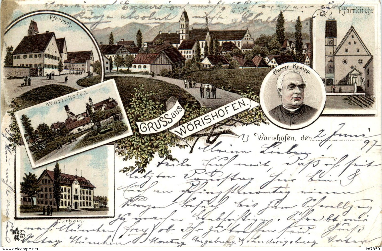 Gruss Aus Woerishofen - Litho - Bad Wörishofen