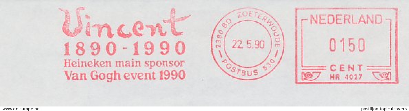 Meter Cut Netherlands 1990 - Hasler 4027 Vincent Van Gogh - Van Gogh Event - Heineken Main Sponsor - Other & Unclassified