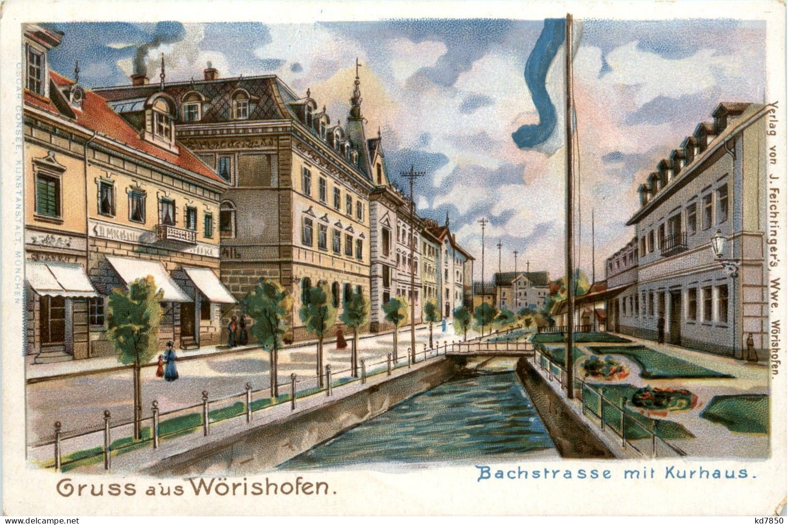 Gruss Aus Wörishofen - Litho - Bad Woerishofen