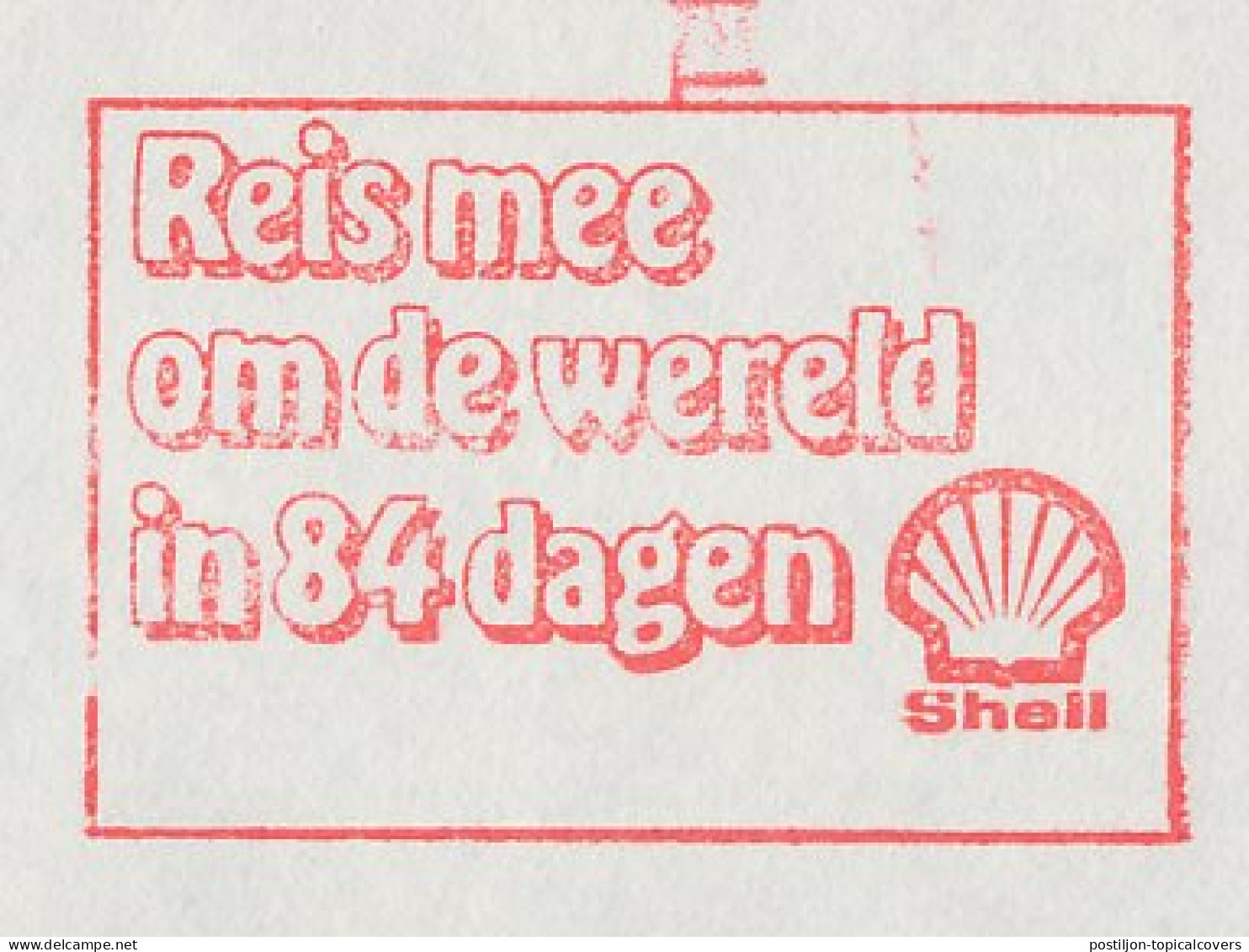 Meter Cover Netherlands 1972 Travel Around The World In 84 Days - Shell - The Hague - Autres & Non Classés