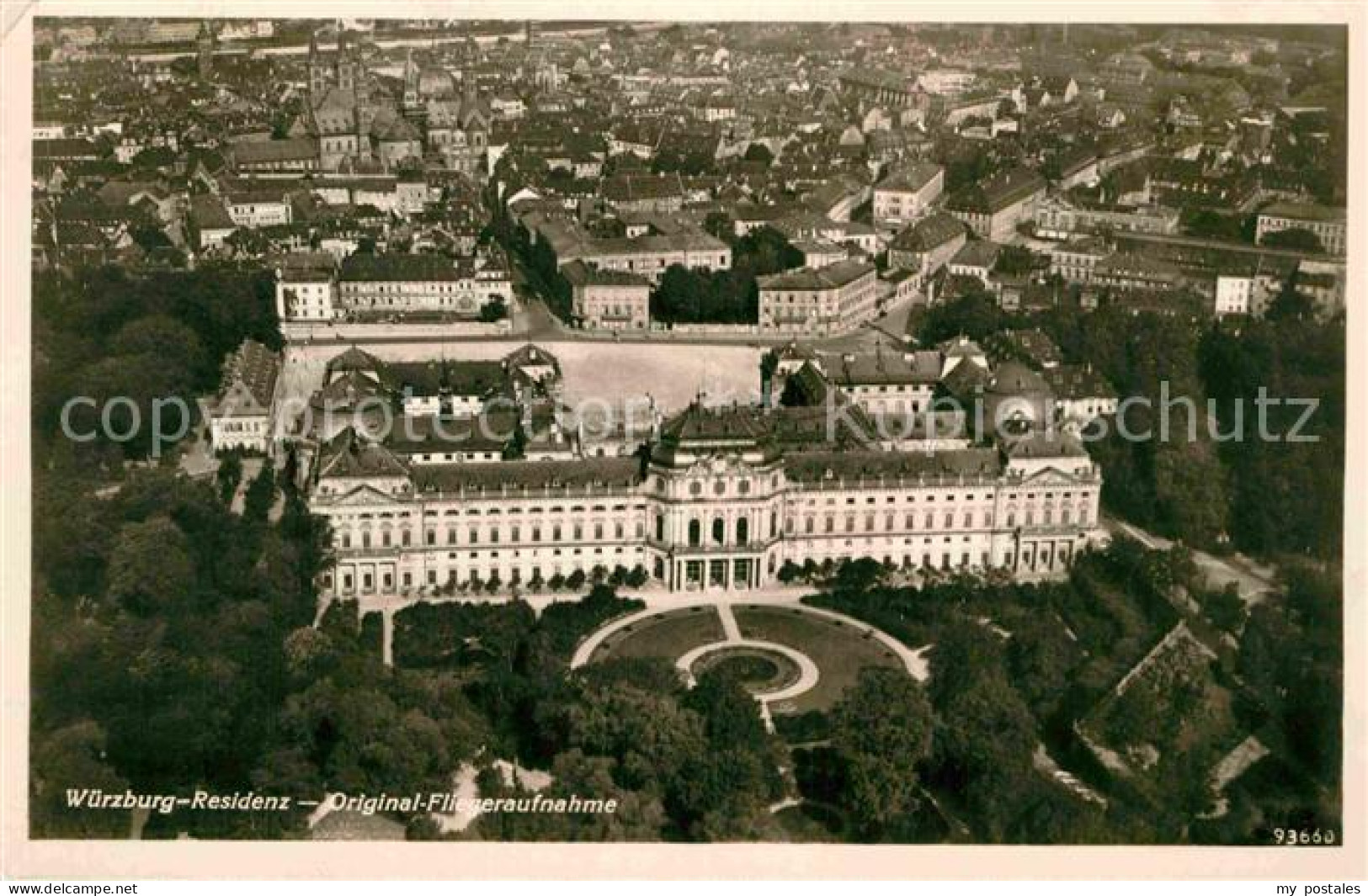 72842069 Wuerzburg Residenz Original Fliegeraufnahme Wuerzburg - Wuerzburg