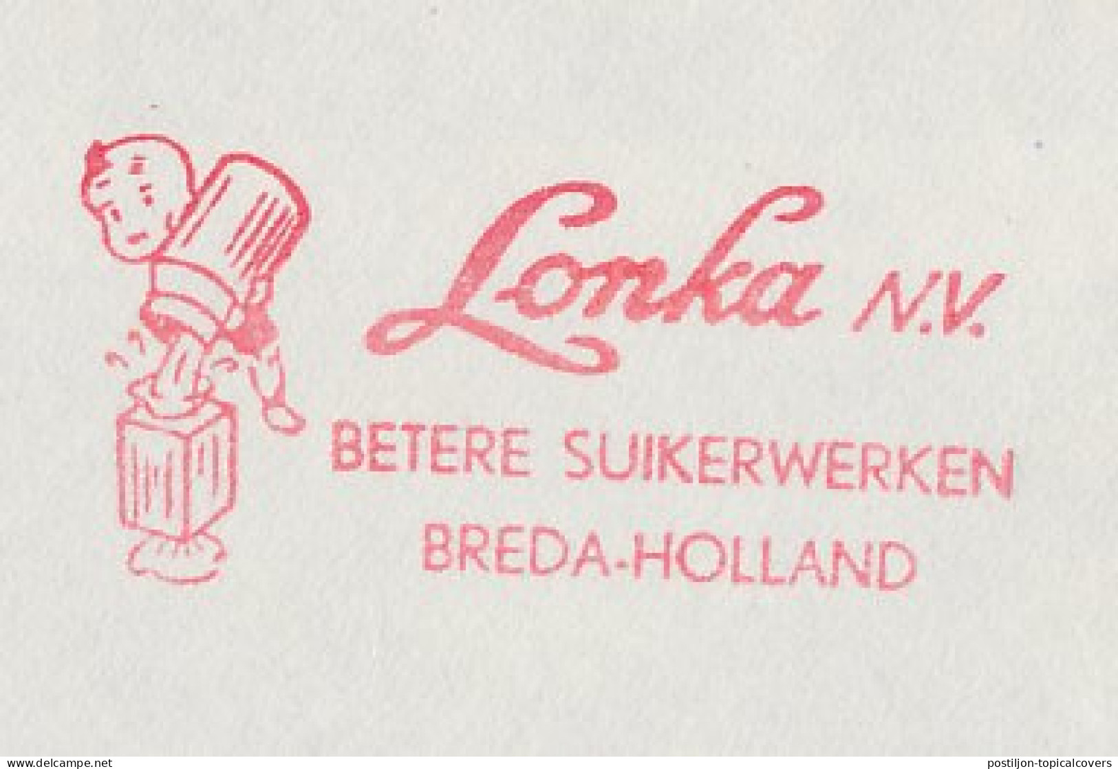 Meter Cover Netherlands 1963 Candy - Sugar - Lonka - Breda - Alimentation