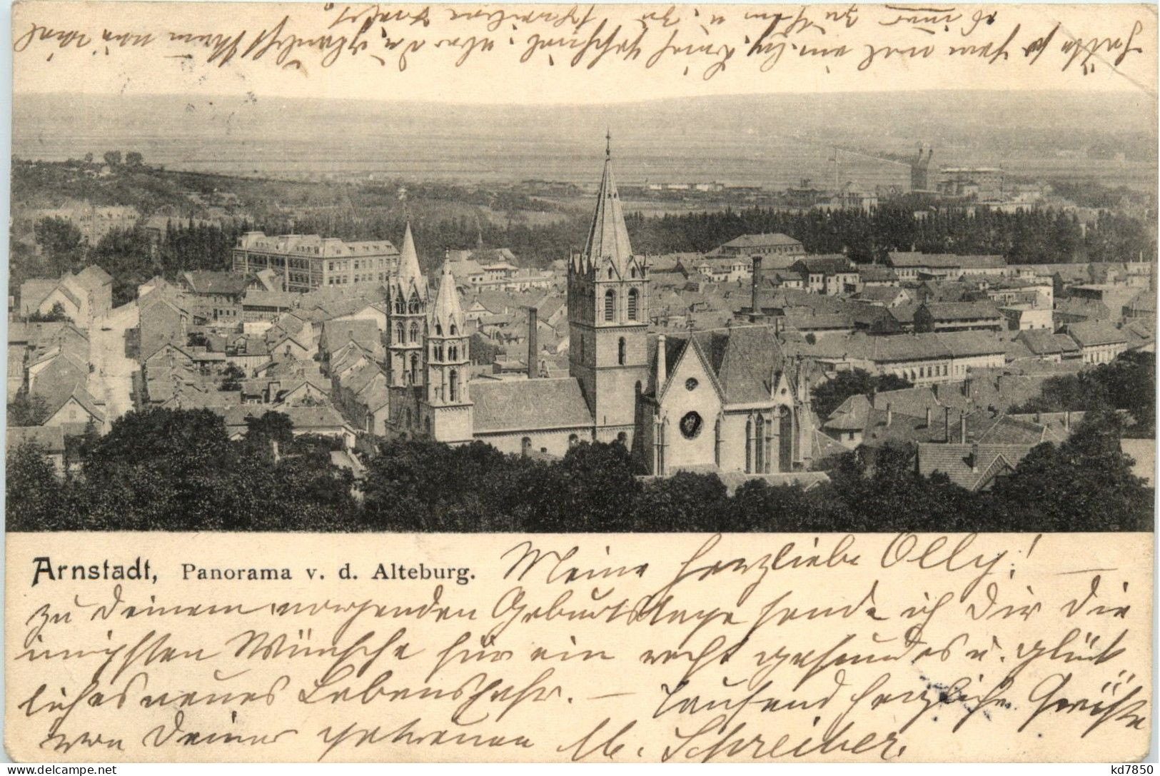 Arnstadt/Thür. - Panorama Von Der Alteburg - Arnstadt