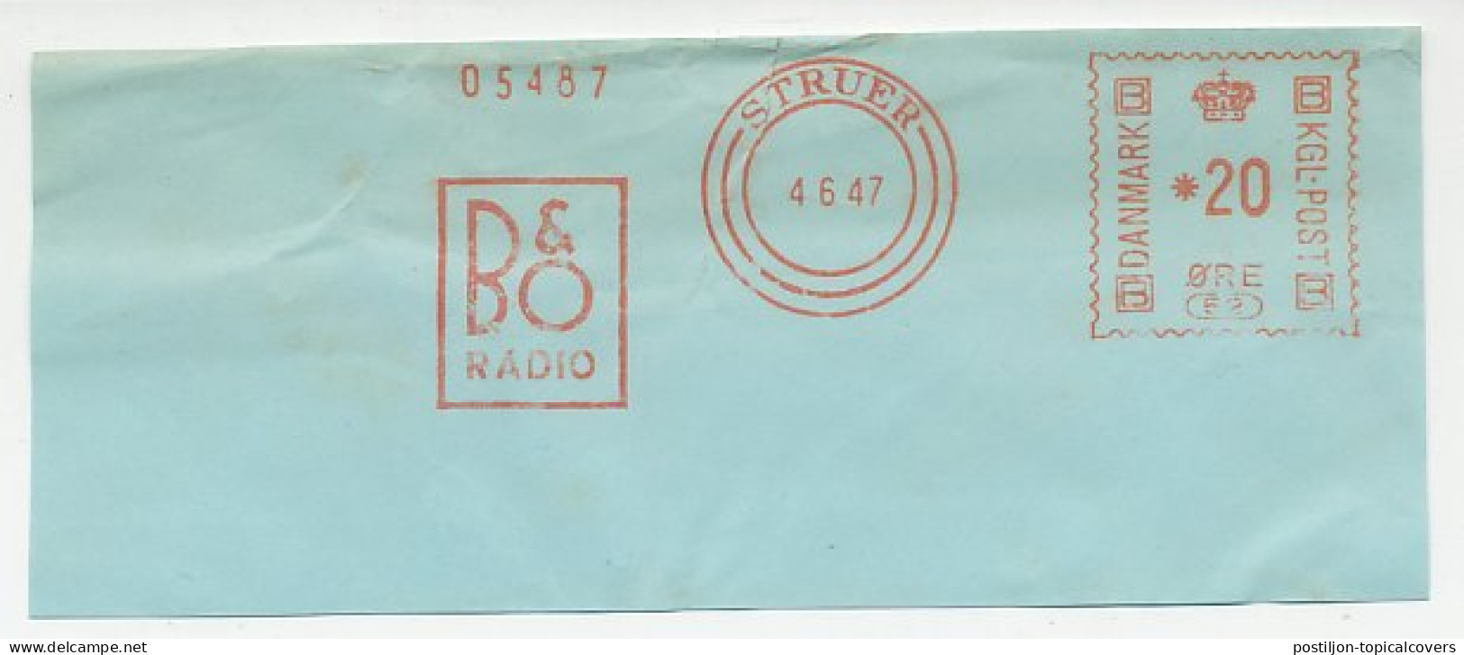 Meter Cut Denmark 1947 B&O Radio - Bang & Olufsen - Sin Clasificación