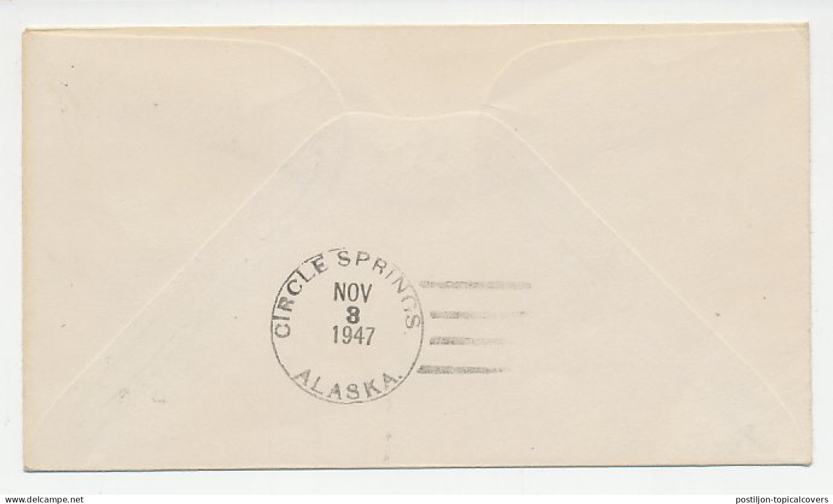 Cover / Postmark USA 1947 Alaska Dog Team Post - Miller House - Expéditions Arctiques