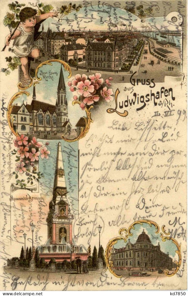 Gruss Aus Ludwigshafen - Litho - Ludwigshafen