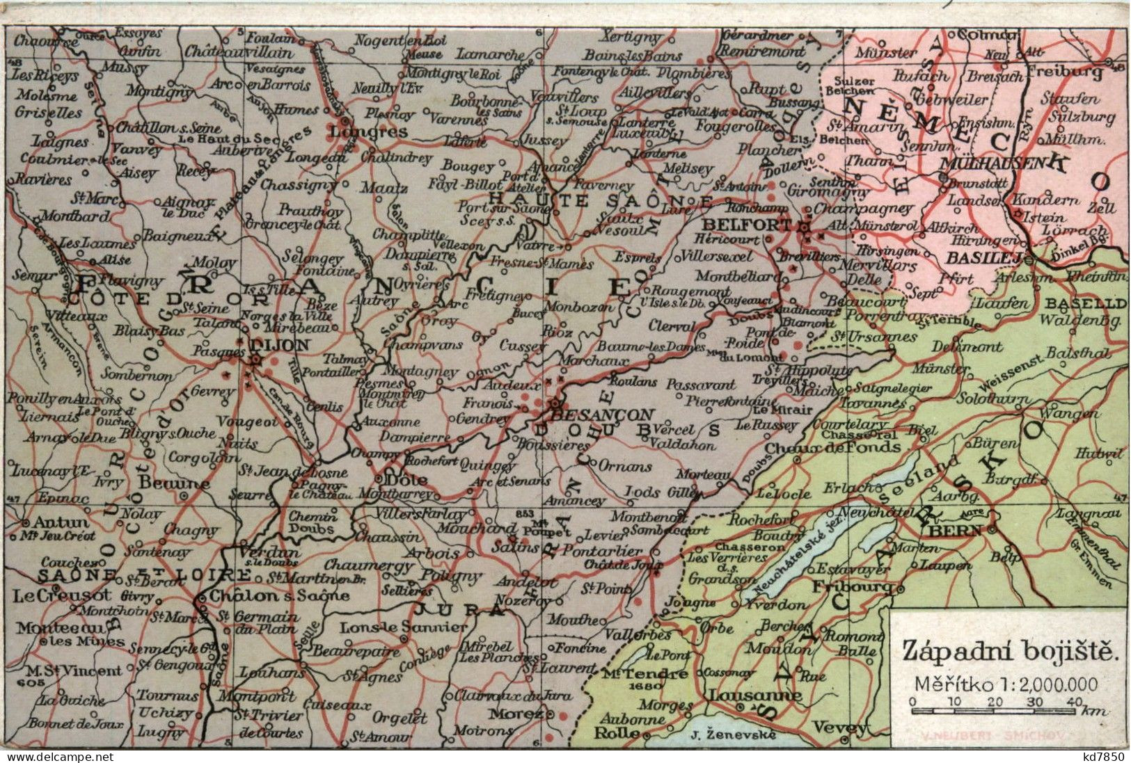 Besancon Belfort Dijon - Map - Sonstige & Ohne Zuordnung