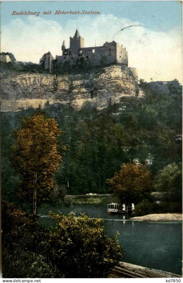 Saaleck/Sachsen-Anhalt - Rudelsburg Mit Motorboot-Station - Andere & Zonder Classificatie