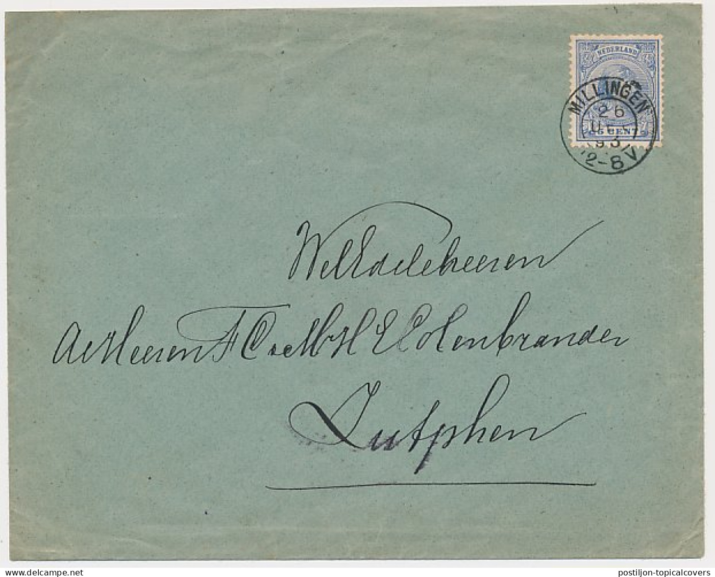 Kleinrondstempel Millingen 1893 - Ohne Zuordnung