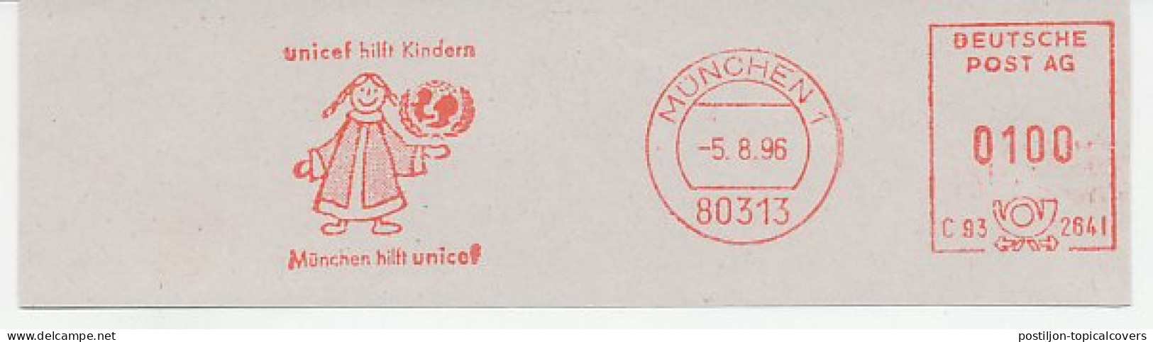 Meter Cut Germany 1996 UNICEF - UNO