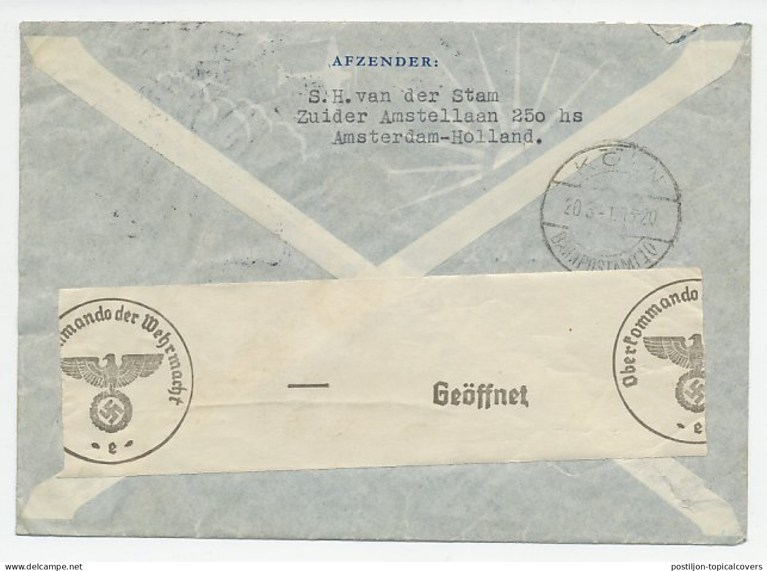 Em. Tralie Amsterdam - USA 1941 - Ohne Zuordnung