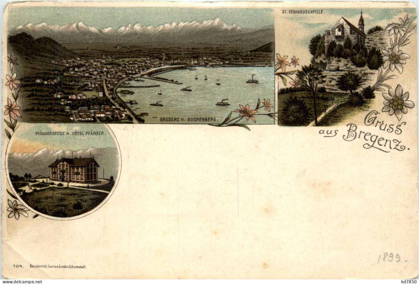 Gruss Aus Bregenz - Litho - Bregenz