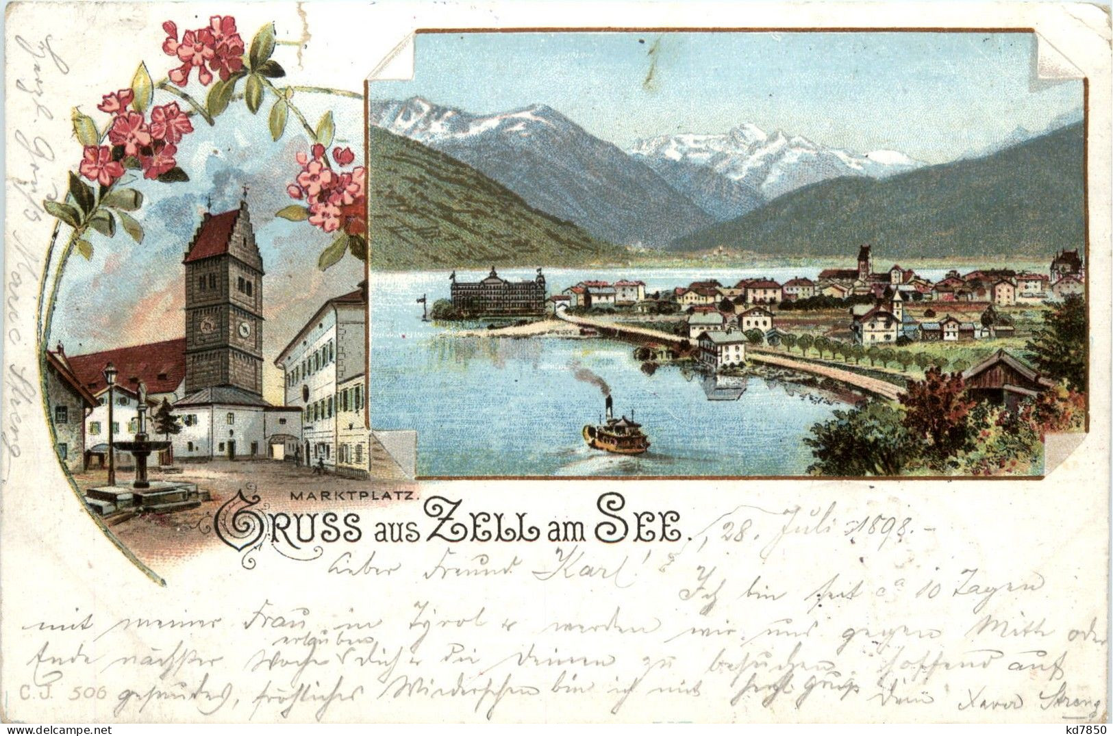 Gruss Aus Zell Am See - Litho - Zell Am See