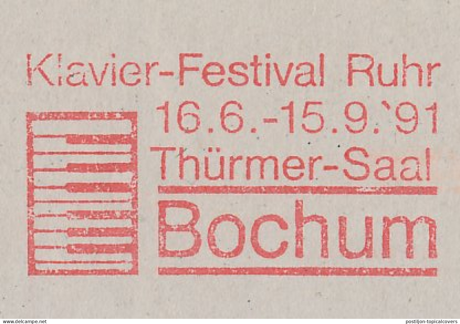 Meter Top Cut Germany 1991 Piano Festival - Bochum  - Música